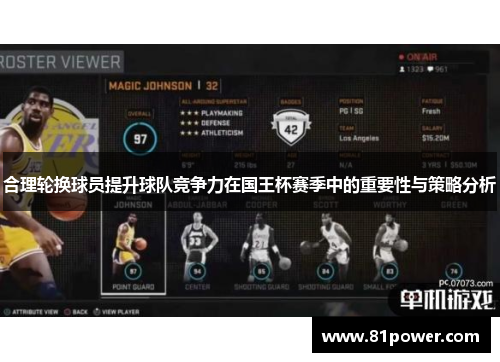 合理轮换球员提升球队竞争力在国王杯赛季中的重要性与策略分析