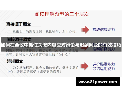 如何在会议中抓住关键内容应对辩论与迟到问题的有效技巧